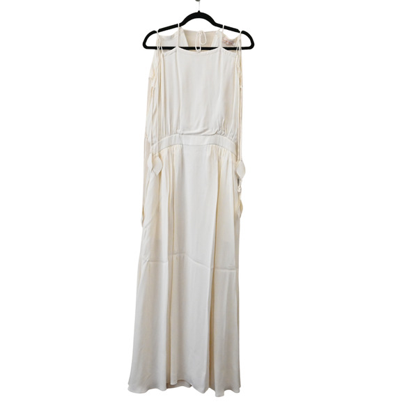 Tory Burch Dresses & Skirts - TORY BURCH Evalene New Ivory Sleeveless Tie-Shoulder Maxi Dress Size 8